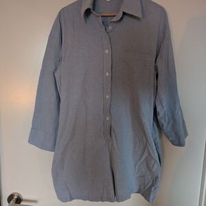 Blue Button-Up Shirt